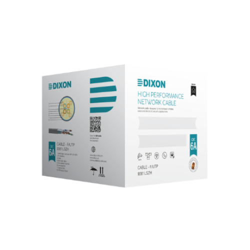 [9061 LSZH] CABLE STP CAT6-A 4Px23AWG GRIS LSZH-1 CAJAx305MTS DIXON