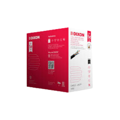 [3050 BK] CABLE UTP CAT-5E -24AWG NEGRO CAJAX305MTS DIXON