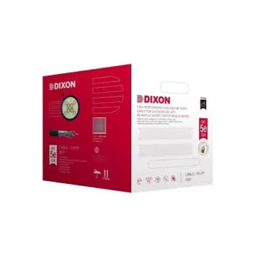 [3056] CABLE UTP CAT-5E CCA-24AWG P/EXT. UV CAJAX305MTS DIXON