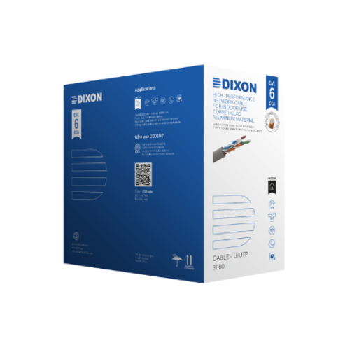 [3060] CABLE UTP CAT-6 CCA 4PX23AWG CAJAX305MTS DIXON