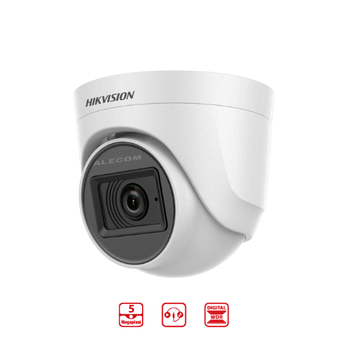 [DS-2CE76H0T-ITPFS] CAMARA DOMO INT 5MP C/AUDIO IR-20MTS-HIKVISION