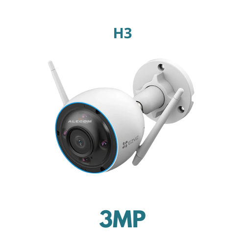 [CS-H3-R100-1H3WKFL] CAMARA IP EXT. 3MP 2K WIFI 2.4GHZ LENTE 2.8MM EZVIZ