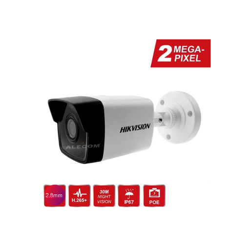 [DS-2CD1023G0E-I] CAMARA IP TUBO 2MP IR IP66 PARA EXTERIOR HIKVISION