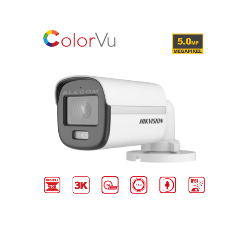 [DS-2CE10KF0T-FS] CAMARA TUBO 5MP COLOR VU LENTE 2.8MM HIKVISION