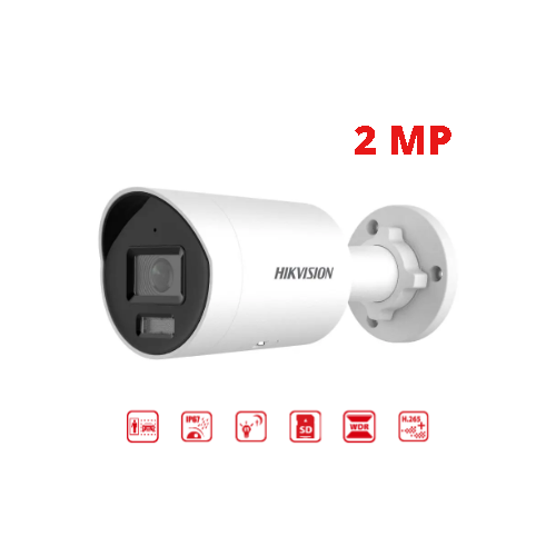 [DS-2CD2023G2-IU] CAMARA TUBO IP 2MP ACUSENSE LENTE 2.8MM IR30M HIKVISION