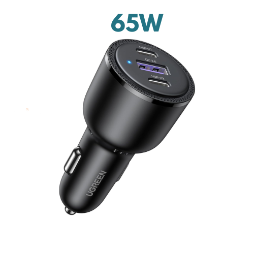 [20467] CARGADOR DE CARRO 69W ( 20467 ) 2 USB-C & USB BLACK UGREEN
