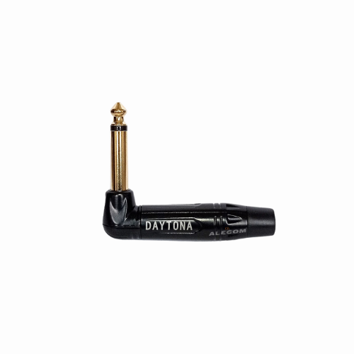 [DP6.3LAP-BK] CONECTOR MONORAL 6.3MM TIPO "L" NEGRO DAYTONA