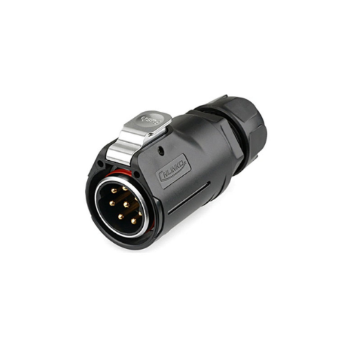 [LP-28-C08PE-01-001] CONECTOR PLUG 8 PINES TIPO LP28 PLASTICO+METAL CNLINKO