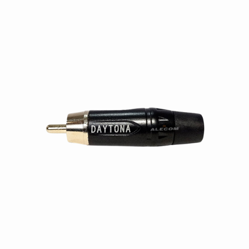 [DRCAM4-BK] CONECTOR RCA MACHO NEGRO DAYTONA