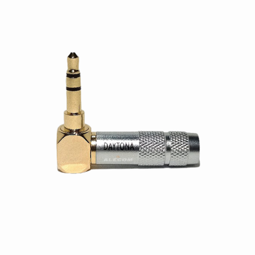 [DP3.5LS6-S] CONECTOR STEREO 3.5MM TIPO "L" PLATA DAYTONA