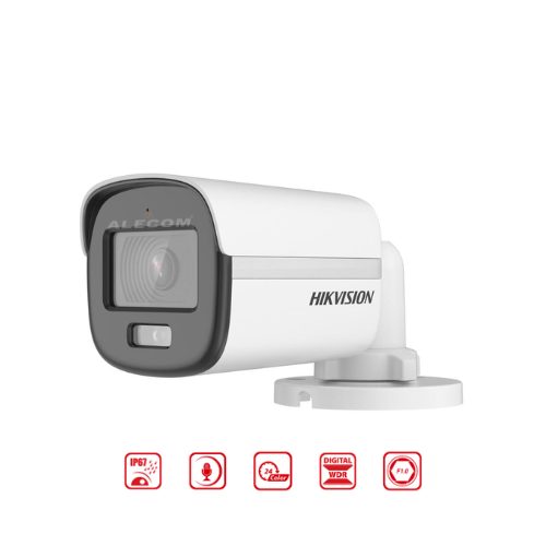 [DS-2CE10DF0T-PFS] CAMARA TUBO 2MP COLOR VU LENTE 2.8MM C/AUDIO HIKVISION