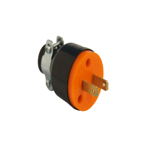 [A-098] ENCHUFE 20A C/2P ABRAZ. METAL NEGRO ROYAL