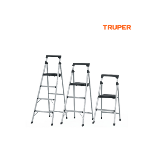 [16765] ESCALERA ALUMINIO TUBULAR 4 PELDAÑOS (ESTU-4A) TRUPER