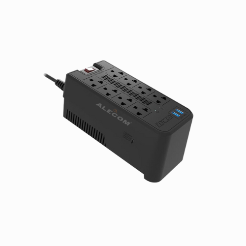 [FVR-1222USB] REGULADOR AUTOMÁTICO DE VOLTAJE 8 TOMAS 1200VA/600 W C/2USB - 220V FORZA