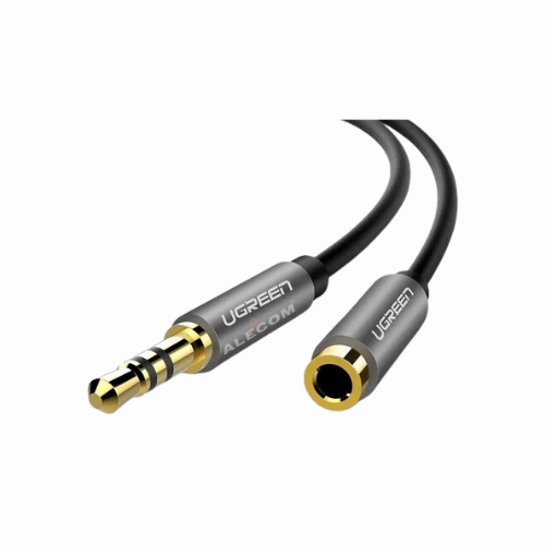[10594] EXTENSIÓN MACHO DE 3.5 MM A HEMBRA DE 3.5 MM. CABLE ESTÉREO 2M UGREEN