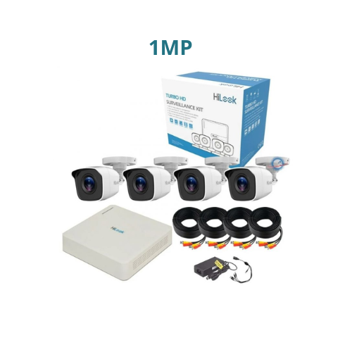 [TK-4041M-PP] KIT CAMARAS HD720 DVR+4 CAMARAS HILOOK