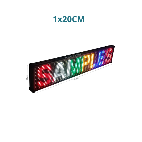 [1X20-3C] LETRERO ELECTRONICO DE 1M X 20CM  3 COLORES