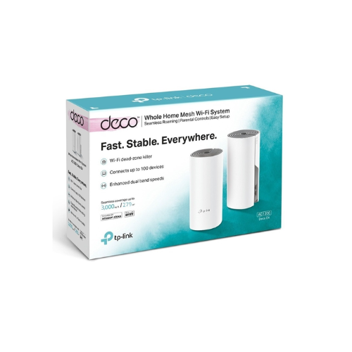 [DECO E4-2] MESH KIT-2 AC1200 2 ANT INT 2 PUERTOS FAST E. TP-LINK