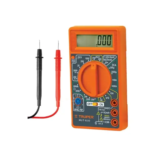 [10400] MULTIMETRO DIGITAL CASERO MUT-830 TRUPER