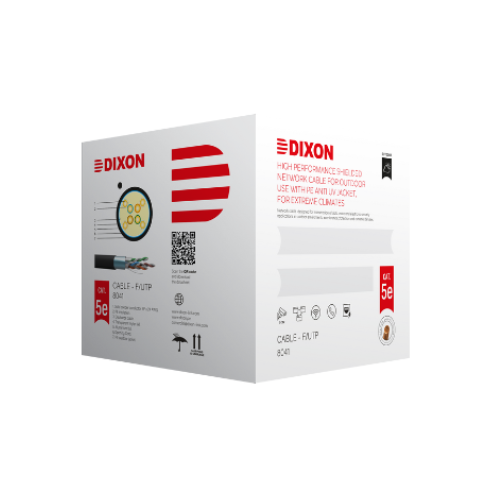 [8041] CABLE UTP STP CAT-5E NEGRO EXT. CAJAX305MTS DIXON