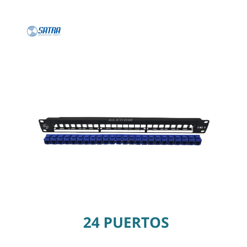 PATCH PANEL CAT6 C/J AZUL SATRA