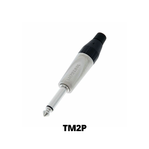[TM2P] PLUG MONO 6.3MM  PLATEADO AMPHENOL