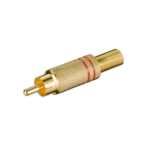 PLUG RCA METAL DORADO