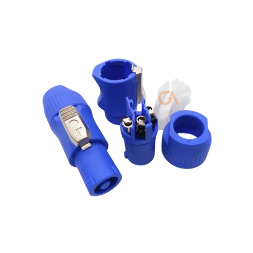 [K7122A/3P-BL-RH] CONECTOR POWER CONN 3PIN COLOR BLUE ROHS