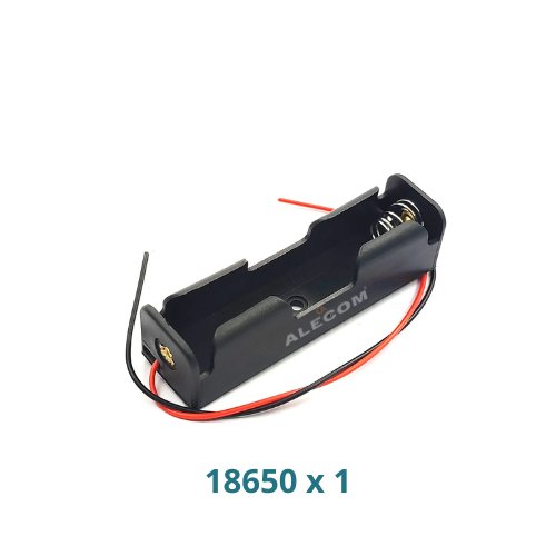 [POR-1P] PORTA PILA PARA 1-PILA RECARGABLE 3.7V 18650