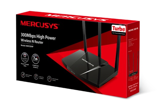 [MW330HP] ROUTER 3 ANTENAS ALTA POTENCIA 300Mbps MERCUSYS