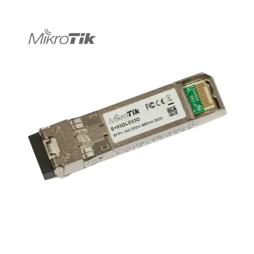 [S+85DLC03D] MÓDULO TRANSCEIVER PARA FIBRA SFP+ 10G MULTIMODO 300M 850NM MARCA MIKROTIK