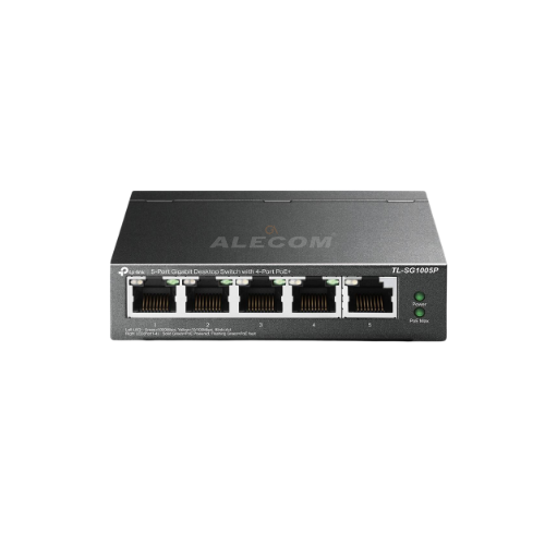 [TL-SG1005P] SWITCH DE MESA 4 PUERTOS POE 10/100/1000 MBPS TP-LINK