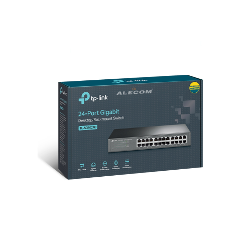 [TL-SG1024DE] SWITCH EASY SMART 24P GB MBPS RACK 13" METAL TP-LINK