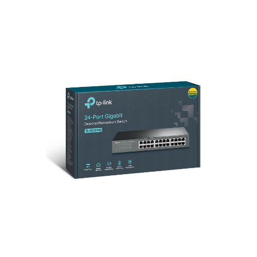 [TL-SG1024D] SWITCH GIGABIT 24 PUERTOS 10/100/1000 MBPS METALICO TP-LINK