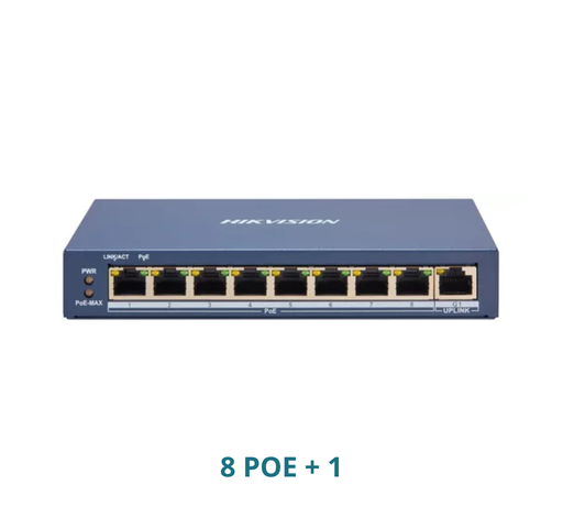 [DS-3E1309P-EI/M] SWITCH SMART MANAGED 8P POE + 110 WATTS HIKVISION