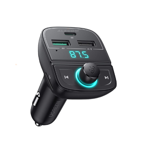 [80910] TRANSMISOR FM Y BLUETOOTH 5.0 RANURA P/CARGA/TF P/AUTOMÓVIL UGREEN