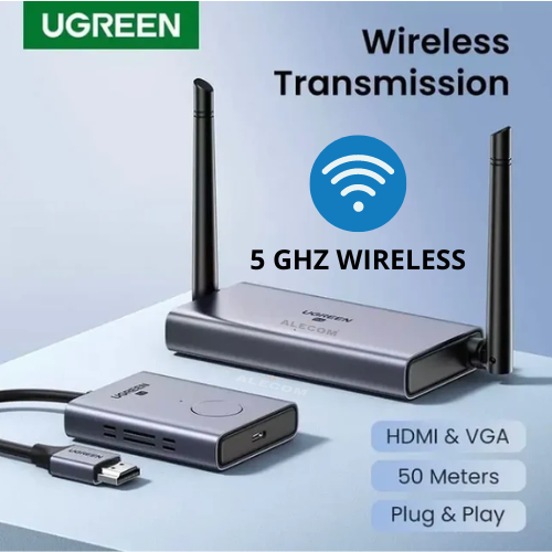 [50633A] TRANSMISOR Y RECEPTOR EXTENSOR HDMI INALÁMBRICO 50M CM506 UGREEN
