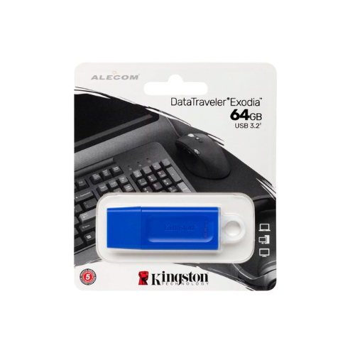 [KC-U2G64-7GB] MEMORIA FLASH USB 3.2 DATATRAVELER EXODIA 64 KINGSTON