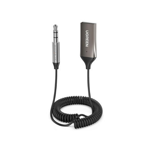 [70601] RECEPTOR DE COCHE BLUETOOTH 5.0 AUXILIAR C/MICRO CM309 UGREEN