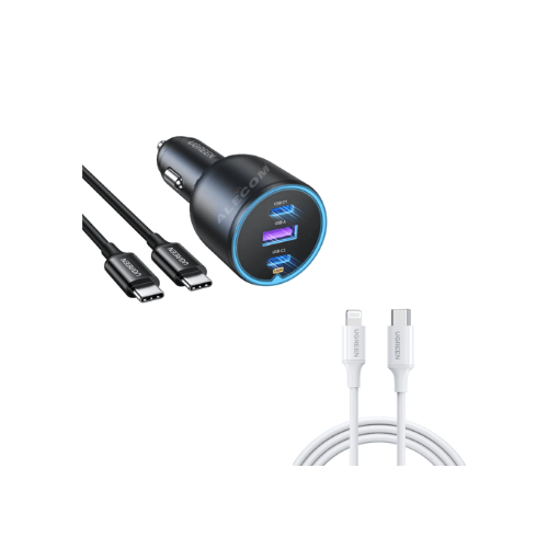 [90413] USB-C PD+USB-A 130W CARGADOR RÁPIDO P/COCHE CD293 UGREEN
