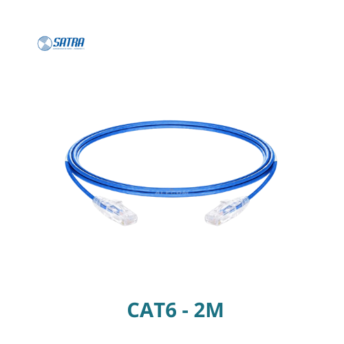 [PCSC6-2M-BLUE] PATCH CORD SLIM CAT6 2MT AZUL 9999999894 SATRA