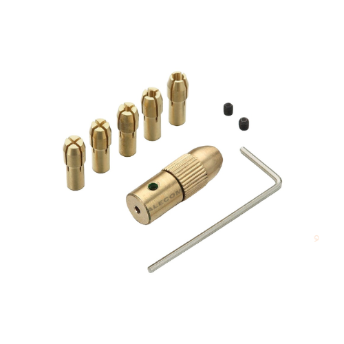 [P3.7-DRILL] JUEGO DE MINI PORTABROCAS, MANDRIL PEQUEÑO PARA MOTORES DC (3.17MM)