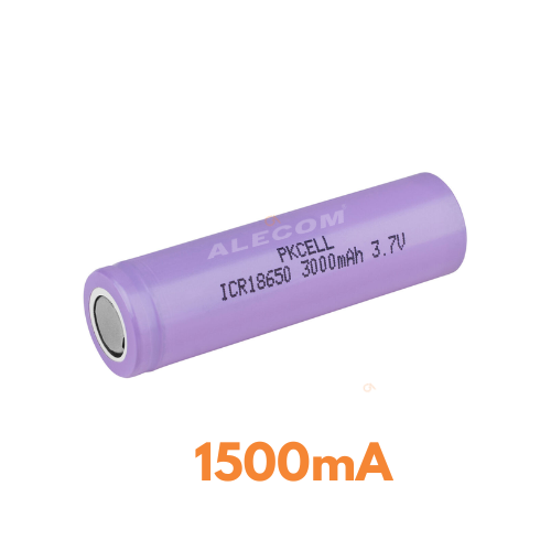 [ICR18650-1500] BATERIA RECARGABLE LI-ION 3.7V MORADA 1500MAH PKCELL
