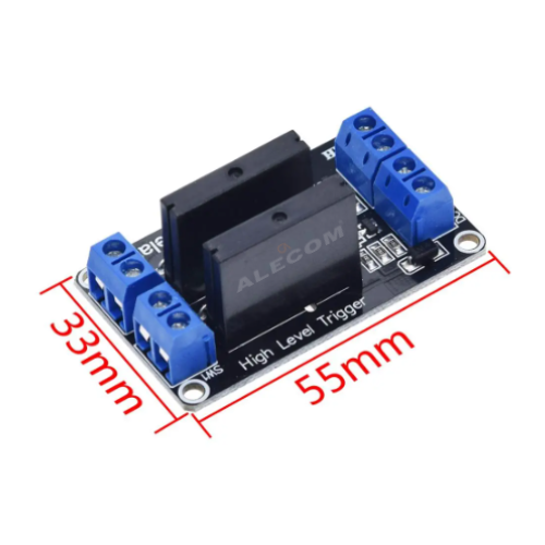 [G3MB-X2PCB] MODULO DE 2 RELE SOLIDO EN PCB