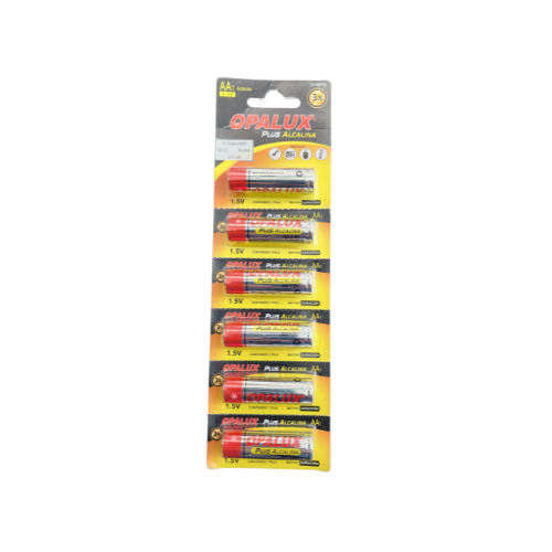 [OP-6BP16] PILA ALCALINA AA 1.5V BLISTERx6UND. OPALUX