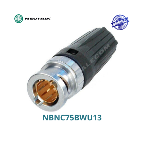 [NBNC75BWU13] CONECTOR BNC SDI 75 OHM AEREO P/CABLE FLEXIBLE 18AWG ORIGINAL NEUTRIK