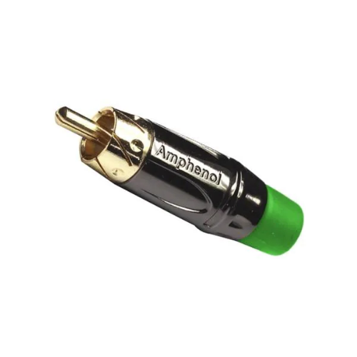 [ACPL-CGR] PLUG RCA METAL CROMADO/VERDE AMPHENOL