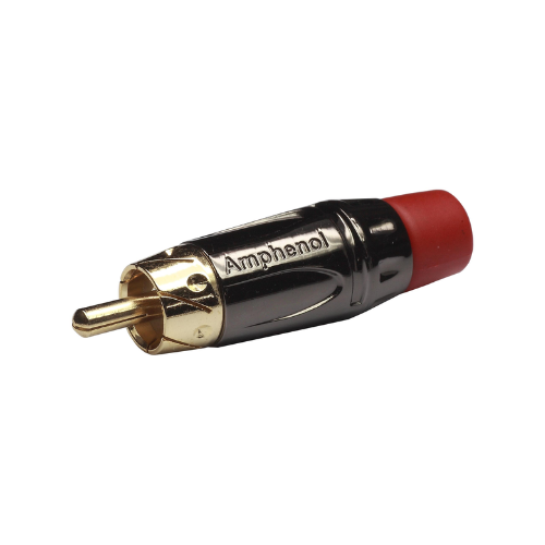 [ACPL-CRD] PLUG RCA METAL CROMADO/ROJO AMPHENOL
