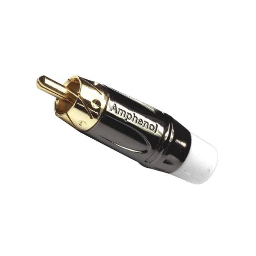 [ACPL-CWH] PLUG RCA METAL CROMADO/BLANCO AMPHENOL
