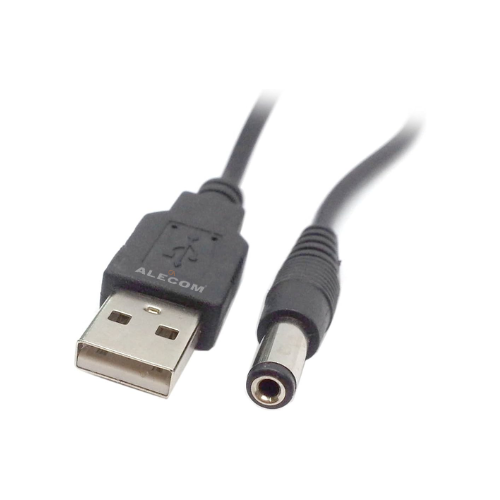 [CB-C106] CABLE USB C/PLUG DC 5.5*2.5MM PLUG NEGRO 1.5MTS